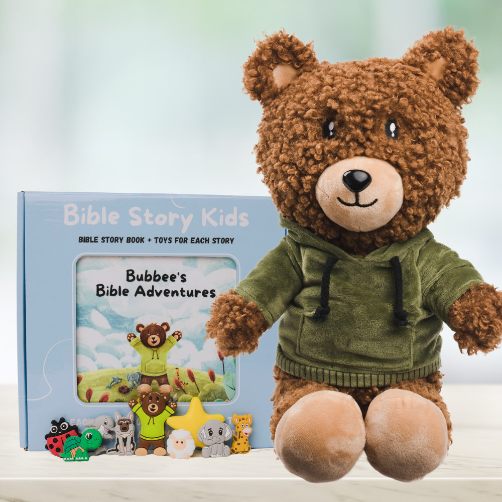 Bible Story Adventure Set + Bubbee Bear Bundle